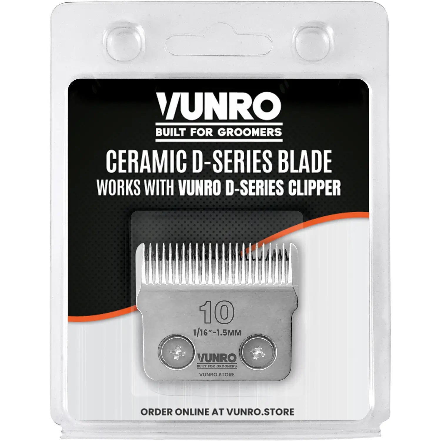 10# Ceramic D-Series Dog Clipper Blade (1.5 mm) by VUNRO