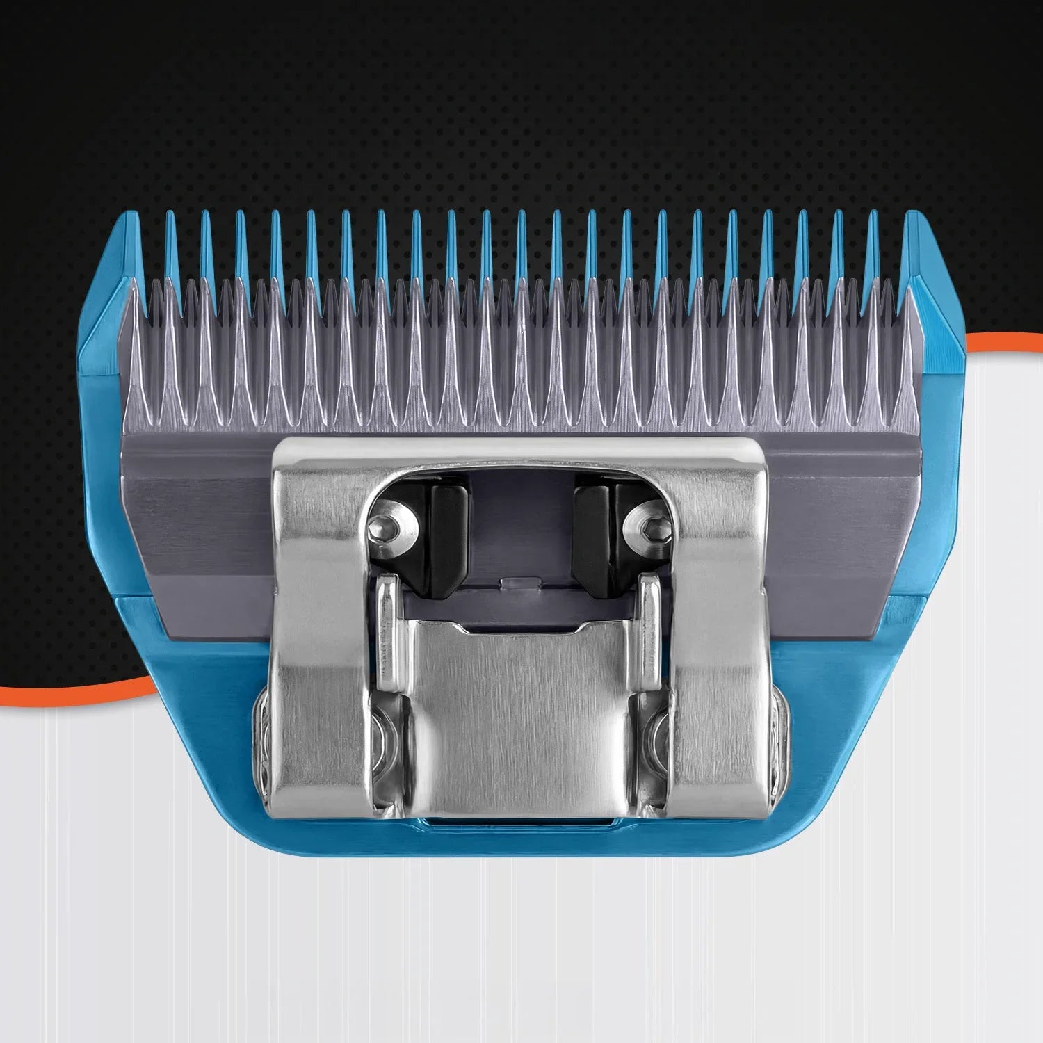 VUNRO 5FW Wide Blue Steel dog clipper blade rear view