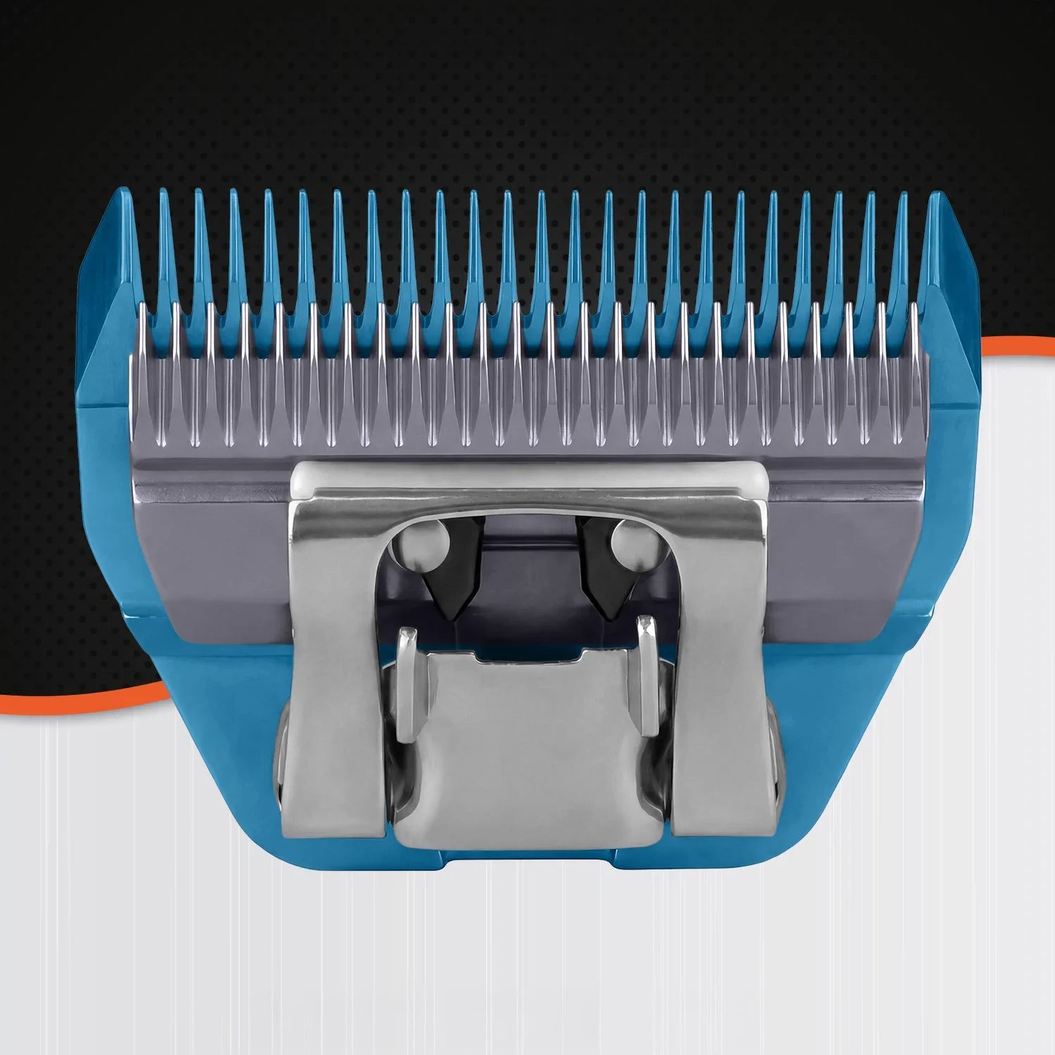 VUNRO 7FW Wide Blue Steel dog clipper blade rear view